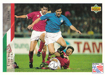 Gianluigi Lentini Italy Upper Deck World Cup 1994 Eng/Ita #130